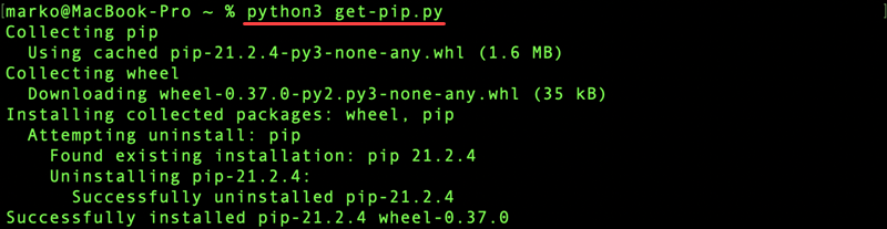 install pip3 mac without brew