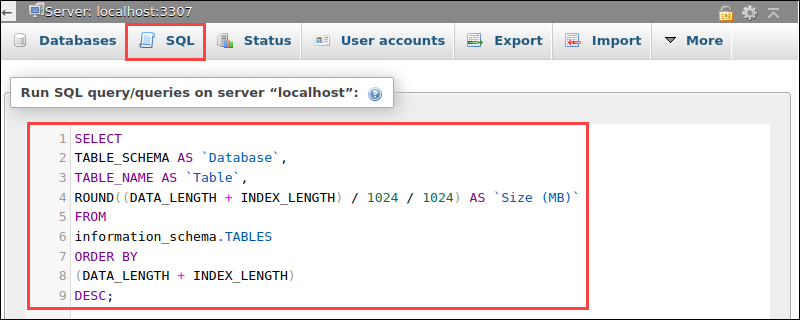 How To Check Single Table Size In Mysql Brokeasshome