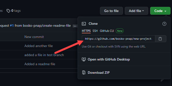 Finding the repository link on GitHub.