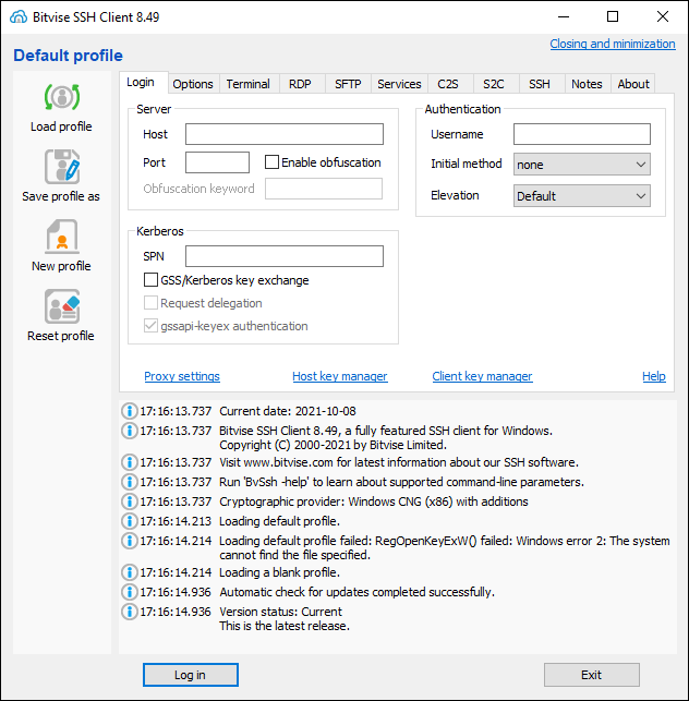 putty ssh keyboard shortcuts