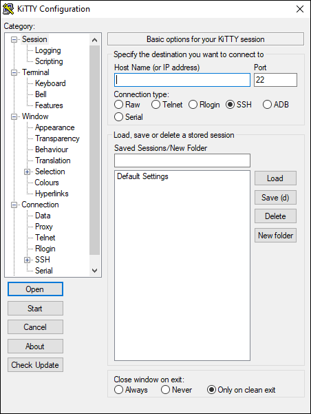 putty portable single file