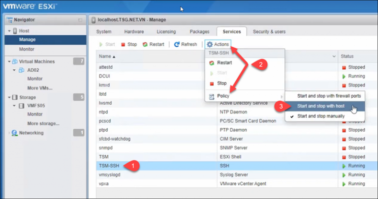 How to Enable SSH on VMware ESXi | phoenixNAP KB