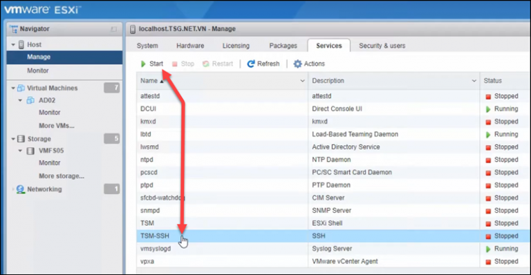 How to Enable SSH on VMware ESXi | phoenixNAP KB