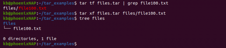 tar Command in Linux With Examples | phoenixNAP KB