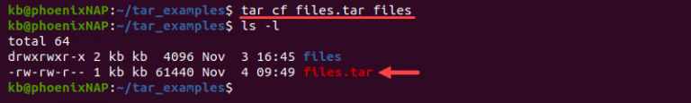 Tar Command In Linux With Examples | PhoenixNAP KB