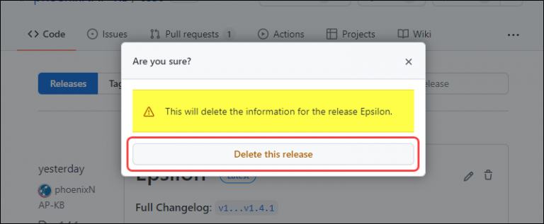 Git Tag Release Management