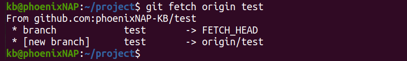 git fetch and merge