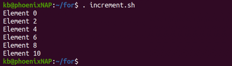Bash Script for Loop Explained with Examples | phoenixNAP KB