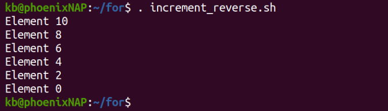Bash Script for Loop Explained with Examples | phoenixNAP KB