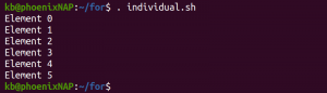 Bash Script for Loop Explained with Examples | phoenixNAP KB