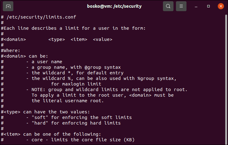 linux restrições process runtime