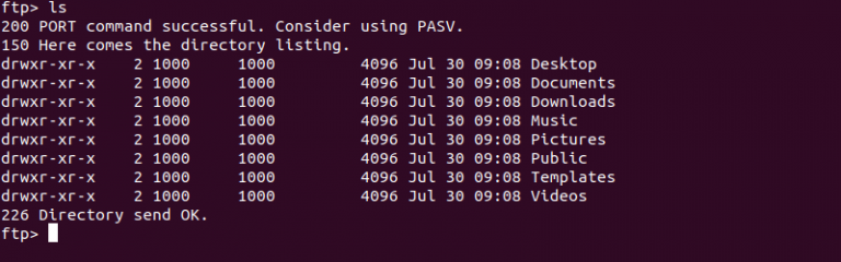 Linux Ftp Command Port Number