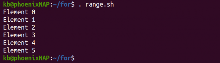 Bash Script for Loop Explained with Examples | phoenixNAP KB