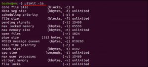 Как проверить ulimit linux