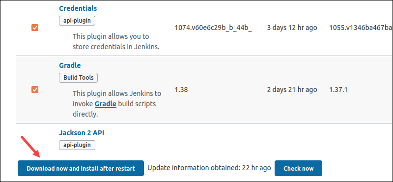 download and install plugin updates