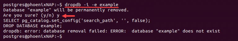 PostgreSQL Drop Database with Examples | phoenixNAP KB