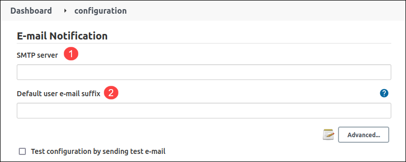 jenkins configuration e-mail notification
