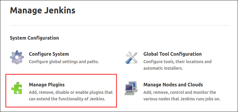 manage jenkins manage plugins