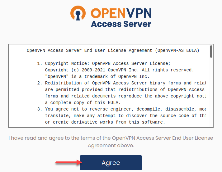 OpenVPN Access Server EULA