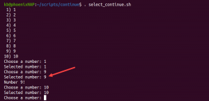 Bash continue: How to Resume a Loop