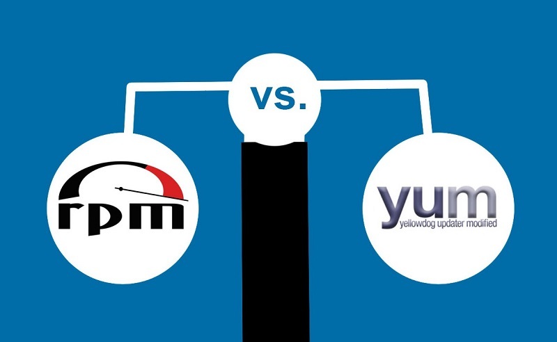 Comparing the RPM and YUM package managers.