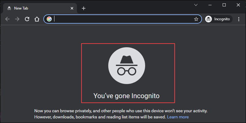 Browsing incognito in Chrome.
