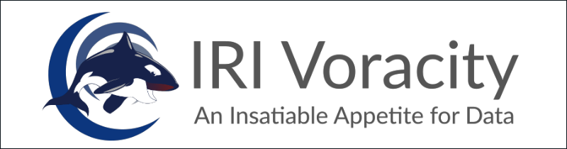 iri voracity text logo