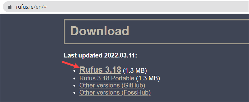 rufus 3.18 download link