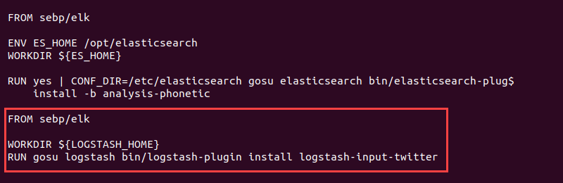 dockerfile install logstash plugin logstash-input-twitter code