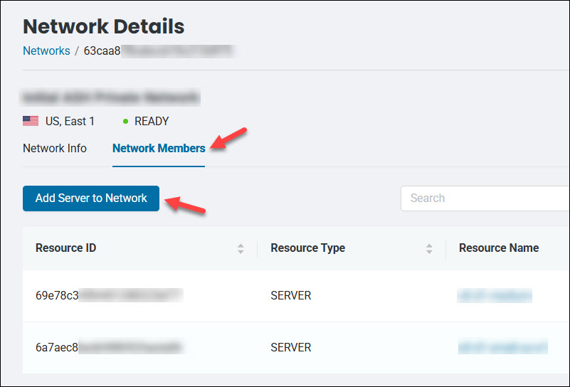 Network Members tab.