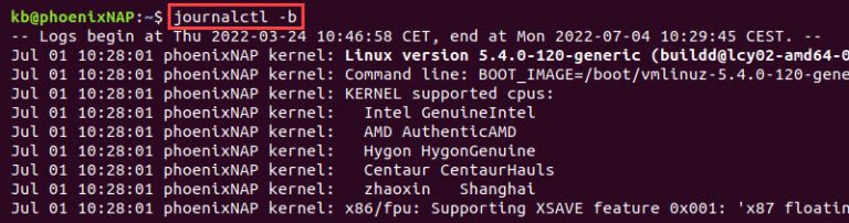 Journalctl: How To Read And Edit Systemd Logs | PhoenixNAP KB