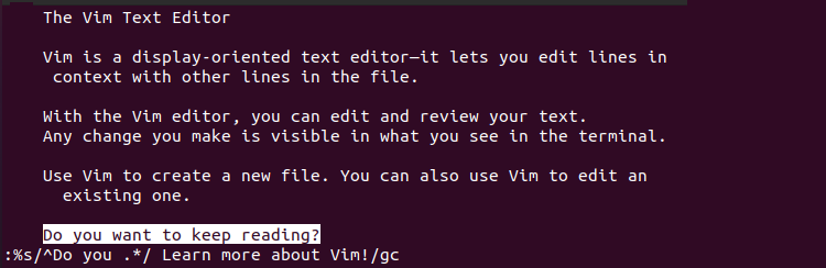 Vim Substitute Command Replacing Entire Line Terminal Output