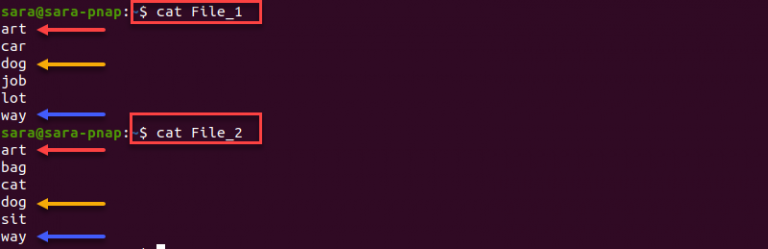 Linux comm Command with Examples | phoenixNAP KB