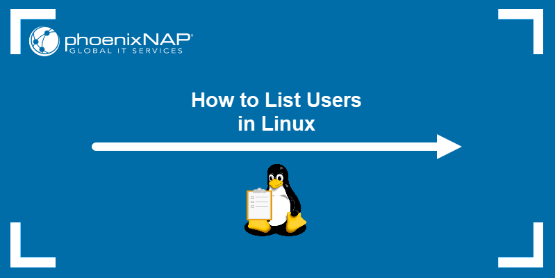 How to list users in Linux.