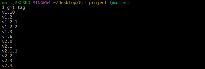  Git List Tags Local Or Remote Repository 