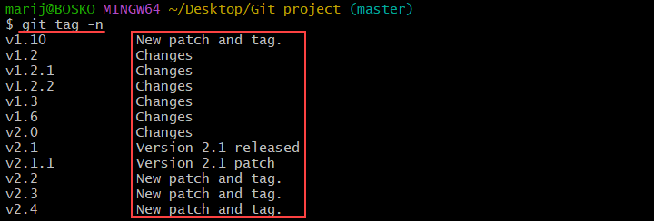 git tag multiple repositories