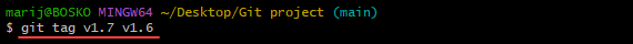 Renaming a lightweight Git tag.