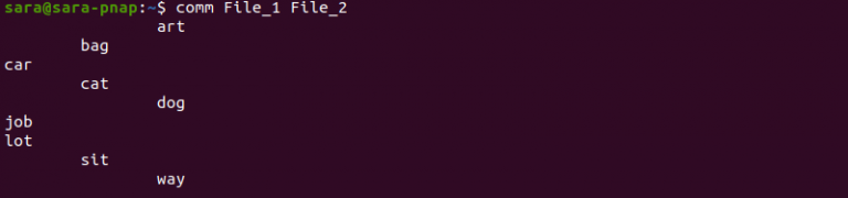 Linux comm Command with Examples | phoenixNAP KB