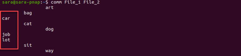 Linux comm Command with Examples | phoenixNAP KB