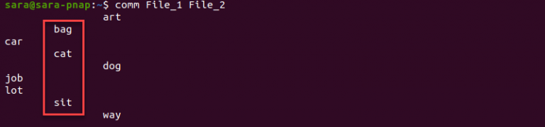 Linux comm Command with Examples | phoenixNAP KB