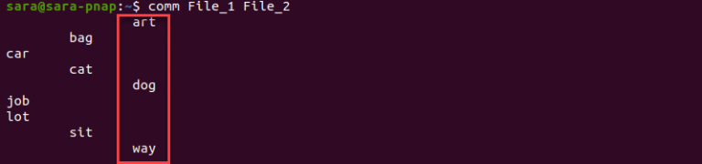Linux comm Command with Examples | phoenixNAP KB