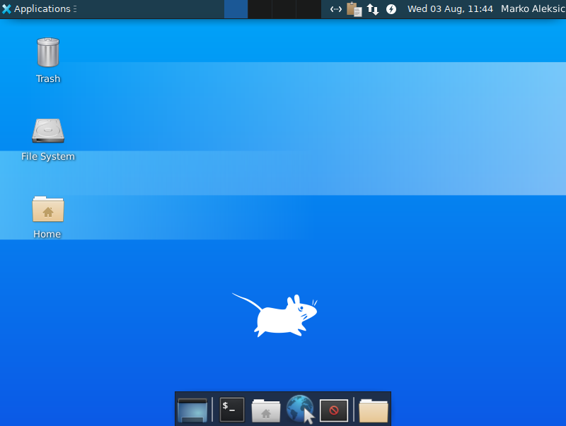 XFCE desktop environment.