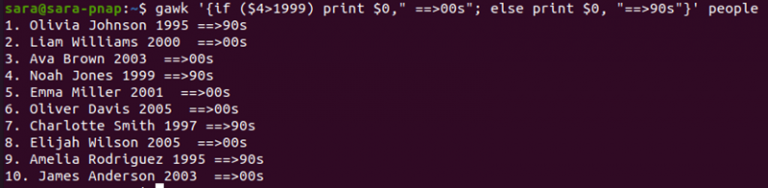 gawk Linux Command {With 10 Examples} | phoenixNAP KB