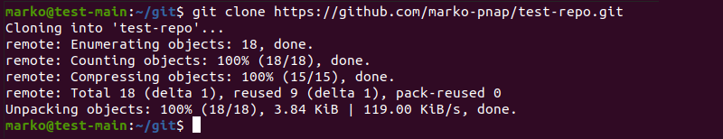 Cloning a Git repository containing submodules.