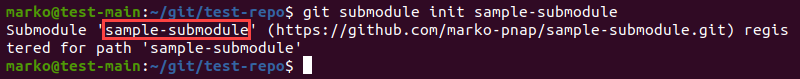 Initializing a specific submodule. 