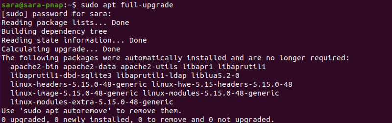 sudo apt full upgrade