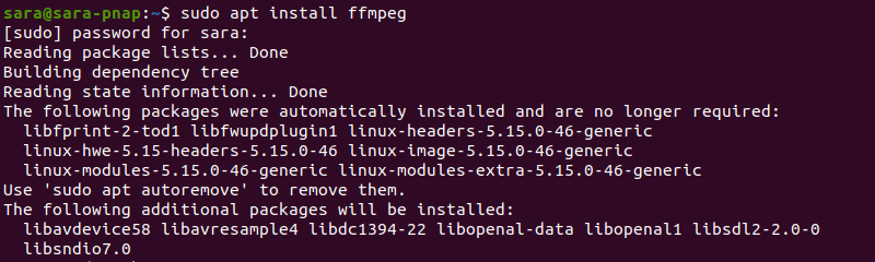 Ubuntu22 04 FFmpeg 