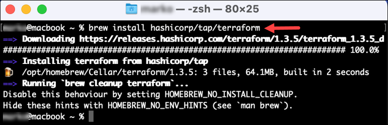Installing Terraform from the new repository by running: 