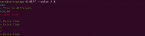 How to Use diff --color to Change the Color of the Output