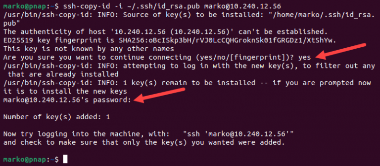 Как сделать ssh key ubuntu